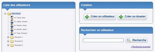 Interface de gestion Patients