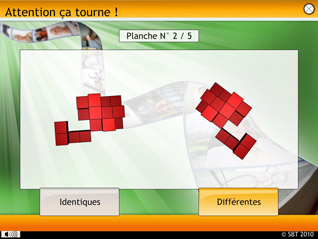 Exemple d'écran de choix détaillé des variantes d'un jeu